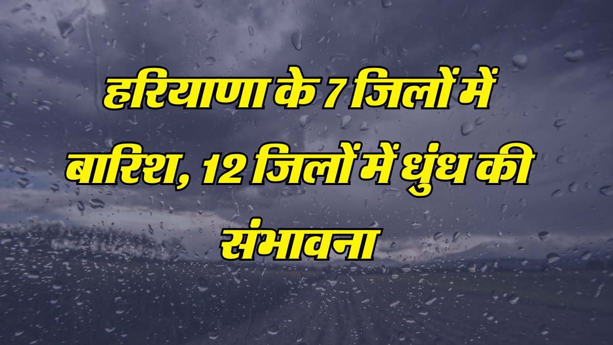 Haryana Weather alert: